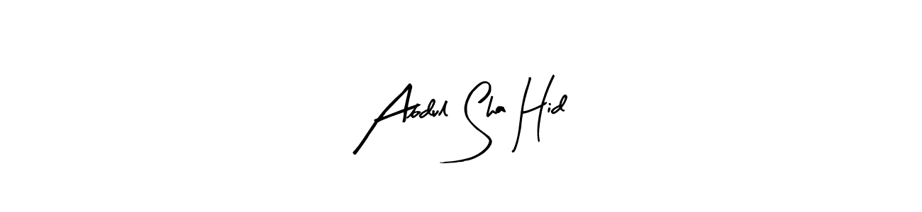 Also You can easily find your signature by using the search form. We will create Abdul Sha Hid name handwritten signature images for you free of cost using Arty Signature sign style. Abdul Sha Hid signature style 8 images and pictures png