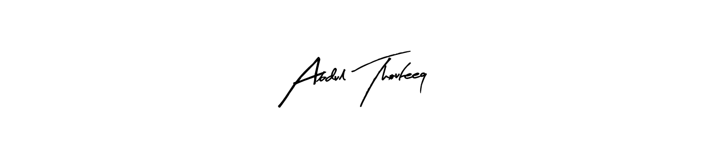 Also we have Abdul Thoufeeq name is the best signature style. Create professional handwritten signature collection using Arty Signature autograph style. Abdul Thoufeeq signature style 8 images and pictures png