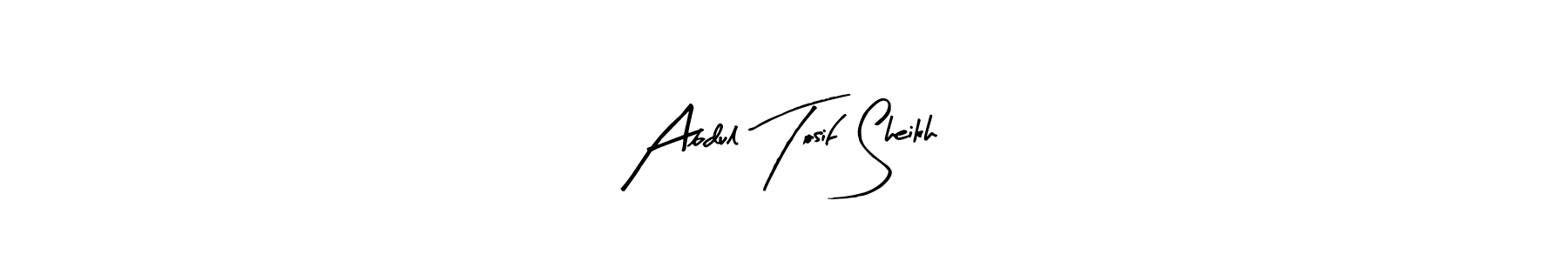 if you are searching for the best signature style for your name Abdul Tosif Sheikh. so please give up your signature search. here we have designed multiple signature styles  using Arty Signature. Abdul Tosif Sheikh signature style 8 images and pictures png