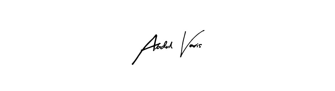 Design your own signature with our free online signature maker. With this signature software, you can create a handwritten (Arty Signature) signature for name Abdul Varis. Abdul Varis signature style 8 images and pictures png