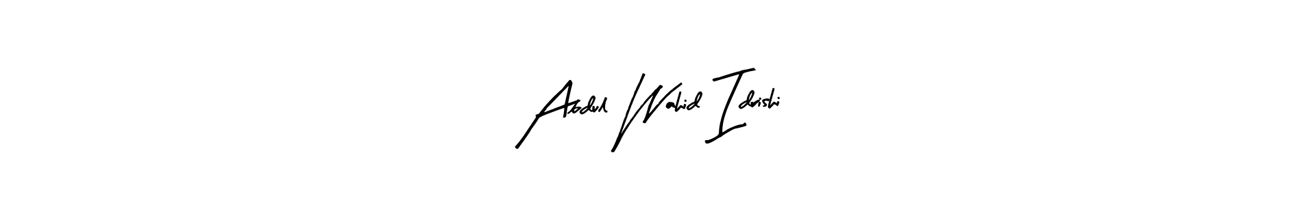 It looks lik you need a new signature style for name Abdul Wahid Idrishi. Design unique handwritten (Arty Signature) signature with our free signature maker in just a few clicks. Abdul Wahid Idrishi signature style 8 images and pictures png