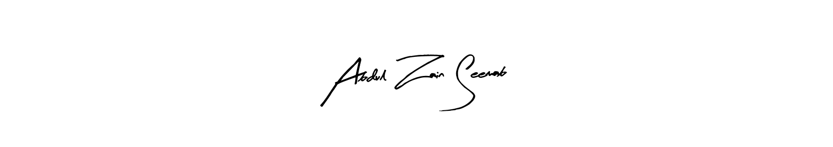 Similarly Arty Signature is the best handwritten signature design. Signature creator online .You can use it as an online autograph creator for name Abdul Zain Seemab. Abdul Zain Seemab signature style 8 images and pictures png