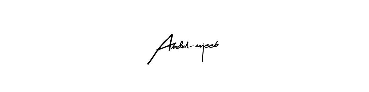 You should practise on your own different ways (Arty Signature) to write your name (Abdul-mujeeb) in signature. don't let someone else do it for you. Abdul-mujeeb signature style 8 images and pictures png