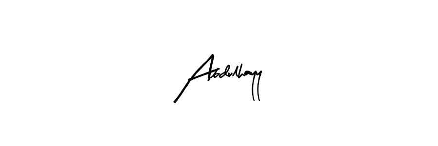 How to make Abdulhayy name signature. Use Arty Signature style for creating short signs online. This is the latest handwritten sign. Abdulhayy signature style 8 images and pictures png
