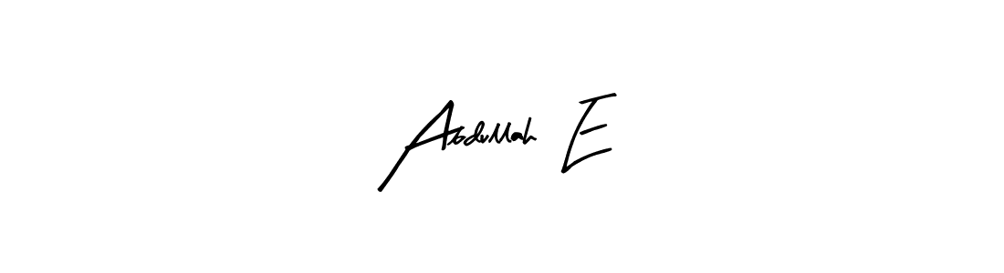 Also You can easily find your signature by using the search form. We will create Abdullah  E name handwritten signature images for you free of cost using Arty Signature sign style. Abdullah  E signature style 8 images and pictures png