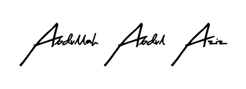 You can use this online signature creator to create a handwritten signature for the name Abdullah Abdul Aziz. This is the best online autograph maker. Abdullah Abdul Aziz signature style 8 images and pictures png