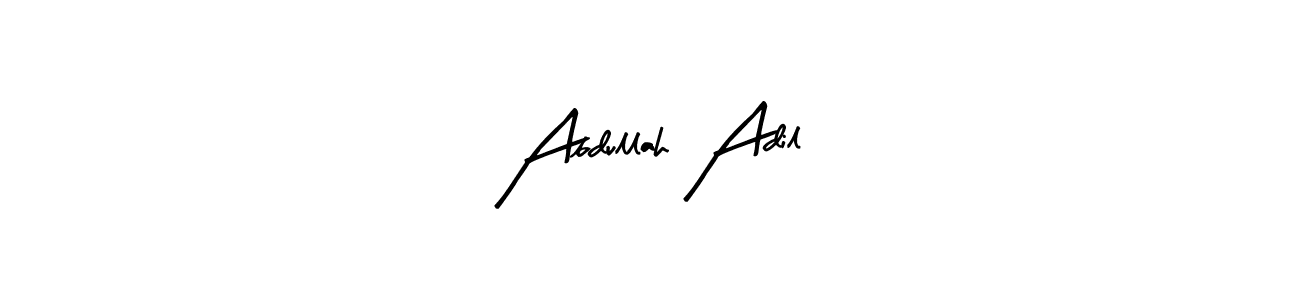 Design your own signature with our free online signature maker. With this signature software, you can create a handwritten (Arty Signature) signature for name Abdullah Adil. Abdullah Adil signature style 8 images and pictures png