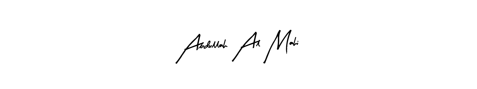 The best way (Arty Signature) to make a short signature is to pick only two or three words in your name. The name Abdullah Al Mahi include a total of six letters. For converting this name. Abdullah Al Mahi signature style 8 images and pictures png