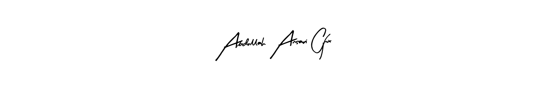 Similarly Arty Signature is the best handwritten signature design. Signature creator online .You can use it as an online autograph creator for name Abdullah Ansari Gfx. Abdullah Ansari Gfx signature style 8 images and pictures png