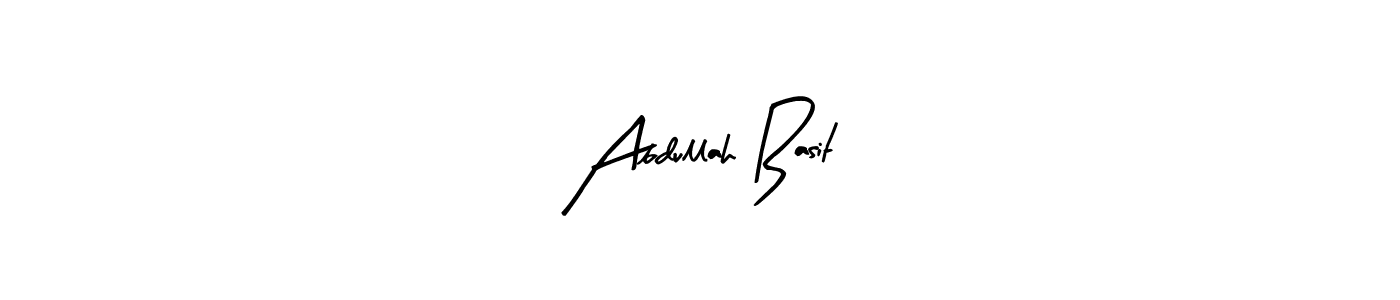 Arty Signature is a professional signature style that is perfect for those who want to add a touch of class to their signature. It is also a great choice for those who want to make their signature more unique. Get Abdullah Basit name to fancy signature for free. Abdullah Basit signature style 8 images and pictures png