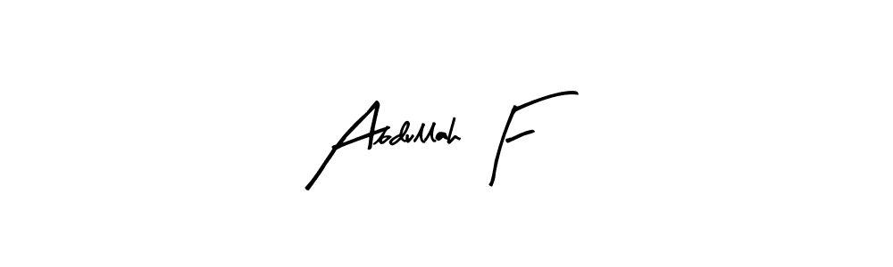 How to make Abdullah F signature? Arty Signature is a professional autograph style. Create handwritten signature for Abdullah F name. Abdullah F signature style 8 images and pictures png