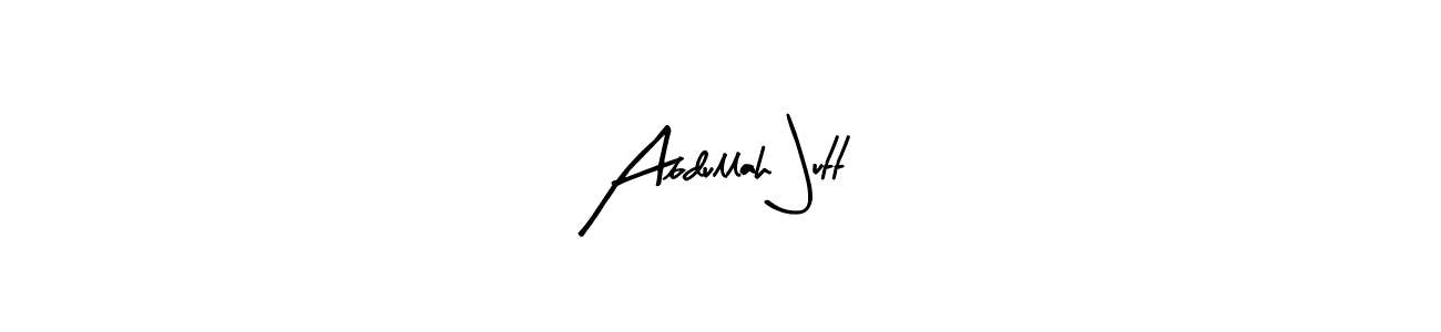 Design your own signature with our free online signature maker. With this signature software, you can create a handwritten (Arty Signature) signature for name Abdullah Jutt. Abdullah Jutt signature style 8 images and pictures png
