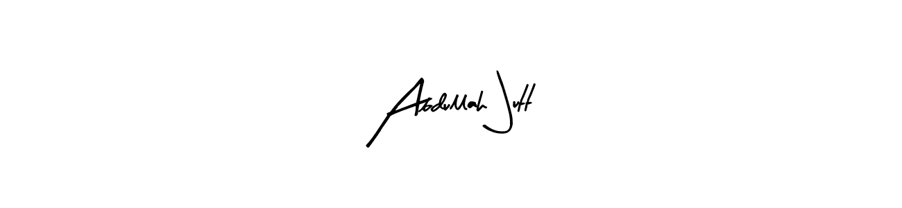 Use a signature maker to create a handwritten signature online. With this signature software, you can design (Arty Signature) your own signature for name Abdullah Jutt. Abdullah Jutt signature style 8 images and pictures png