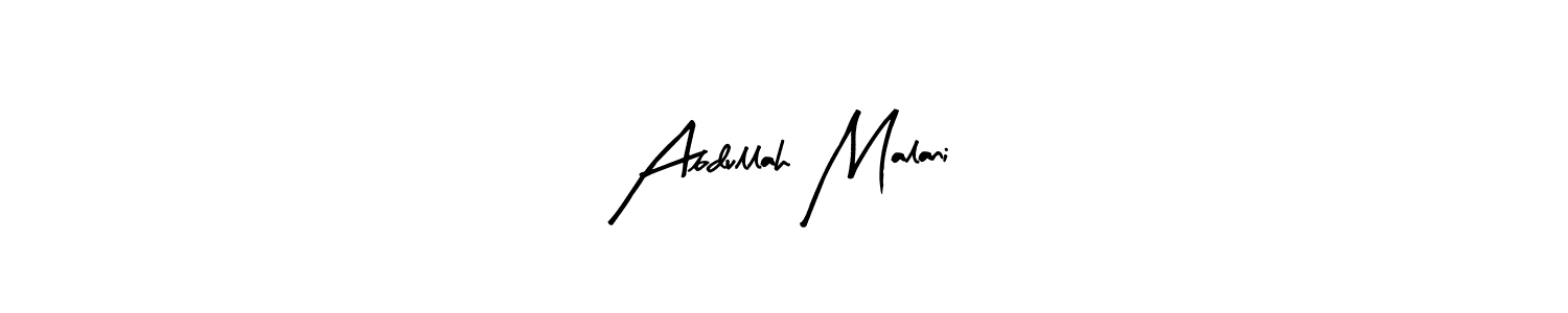 It looks lik you need a new signature style for name Abdullah Malani. Design unique handwritten (Arty Signature) signature with our free signature maker in just a few clicks. Abdullah Malani signature style 8 images and pictures png