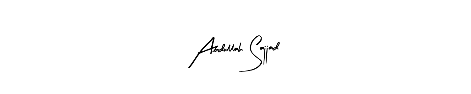 Also You can easily find your signature by using the search form. We will create Abdullah Sajjad name handwritten signature images for you free of cost using Arty Signature sign style. Abdullah Sajjad signature style 8 images and pictures png