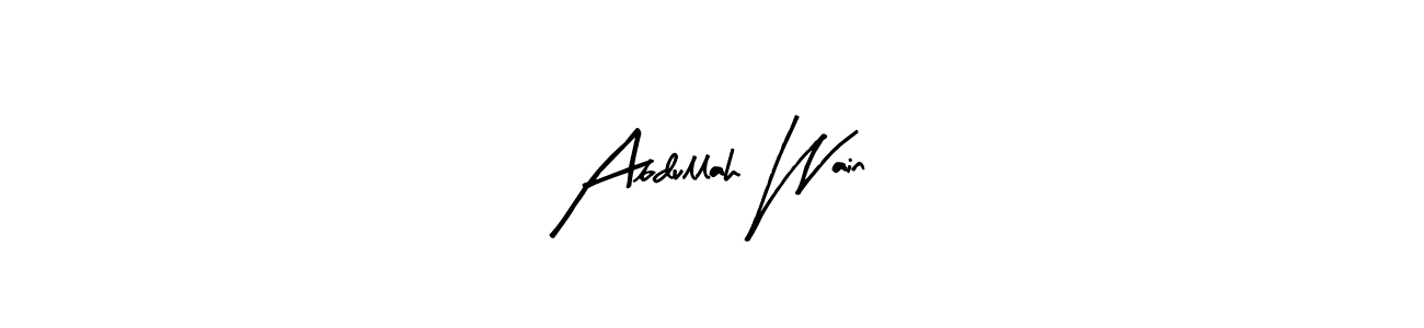 Check out images of Autograph of Abdullah Wain name. Actor Abdullah Wain Signature Style. Arty Signature is a professional sign style online. Abdullah Wain signature style 8 images and pictures png