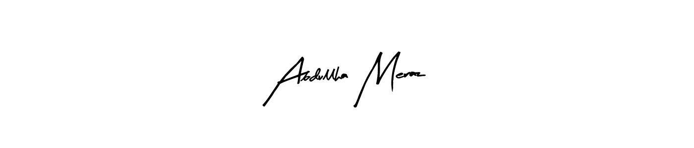 Make a beautiful signature design for name Abdullha Meraz. Use this online signature maker to create a handwritten signature for free. Abdullha Meraz signature style 8 images and pictures png