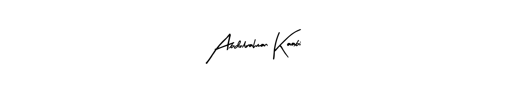 Use a signature maker to create a handwritten signature online. With this signature software, you can design (Arty Signature) your own signature for name Abdulrahman Kaabi. Abdulrahman Kaabi signature style 8 images and pictures png