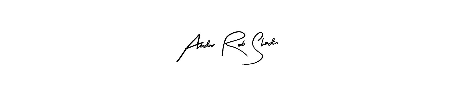 Create a beautiful signature design for name Abdur Rob Shadin. With this signature (Arty Signature) fonts, you can make a handwritten signature for free. Abdur Rob Shadin signature style 8 images and pictures png