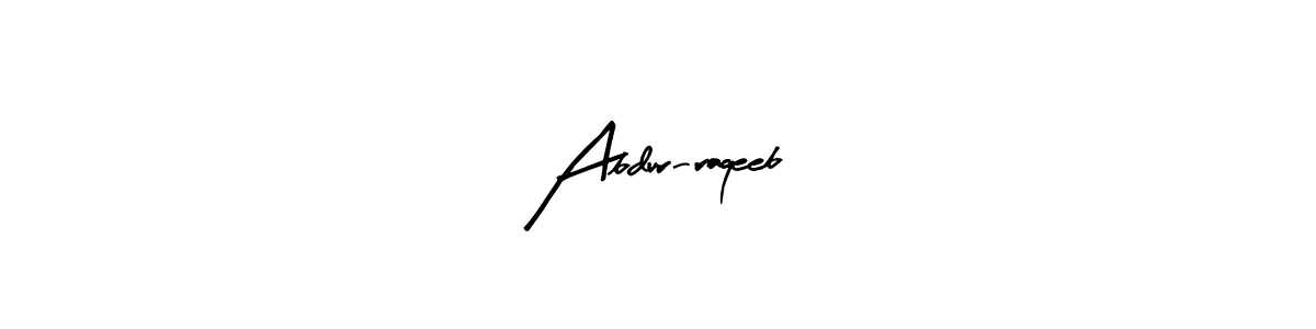 Use a signature maker to create a handwritten signature online. With this signature software, you can design (Arty Signature) your own signature for name Abdur-raqeeb. Abdur-raqeeb signature style 8 images and pictures png