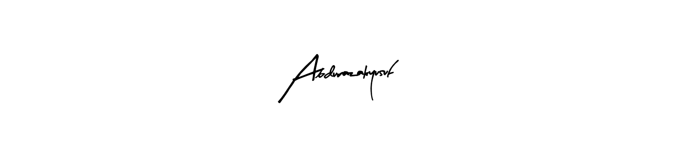Abdurazakyusuf stylish signature style. Best Handwritten Sign (Arty Signature) for my name. Handwritten Signature Collection Ideas for my name Abdurazakyusuf. Abdurazakyusuf signature style 8 images and pictures png