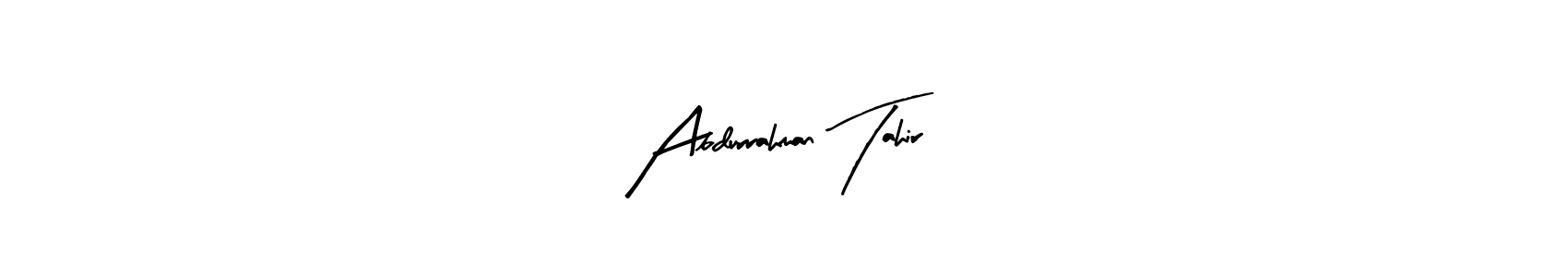 You should practise on your own different ways (Arty Signature) to write your name (Abdurrahman Tahir) in signature. don't let someone else do it for you. Abdurrahman Tahir signature style 8 images and pictures png