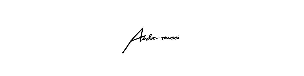 How to make Abdus-sameei signature? Arty Signature is a professional autograph style. Create handwritten signature for Abdus-sameei name. Abdus-sameei signature style 8 images and pictures png