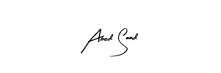 Abed Saad stylish signature style. Best Handwritten Sign (Arty Signature) for my name. Handwritten Signature Collection Ideas for my name Abed Saad. Abed Saad signature style 8 images and pictures png