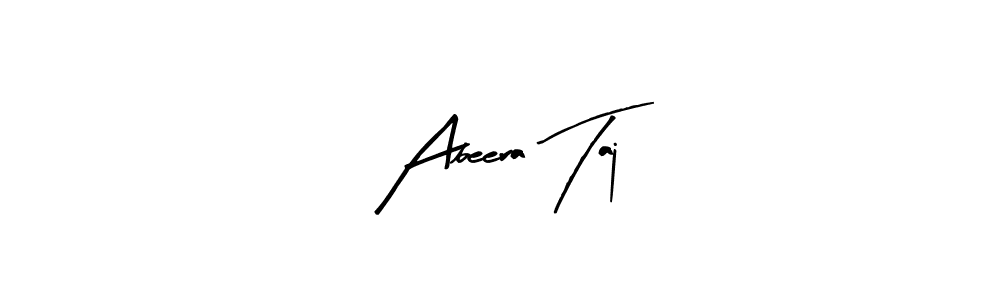 The best way (Arty Signature) to make a short signature is to pick only two or three words in your name. The name Abeera Taj include a total of six letters. For converting this name. Abeera Taj signature style 8 images and pictures png