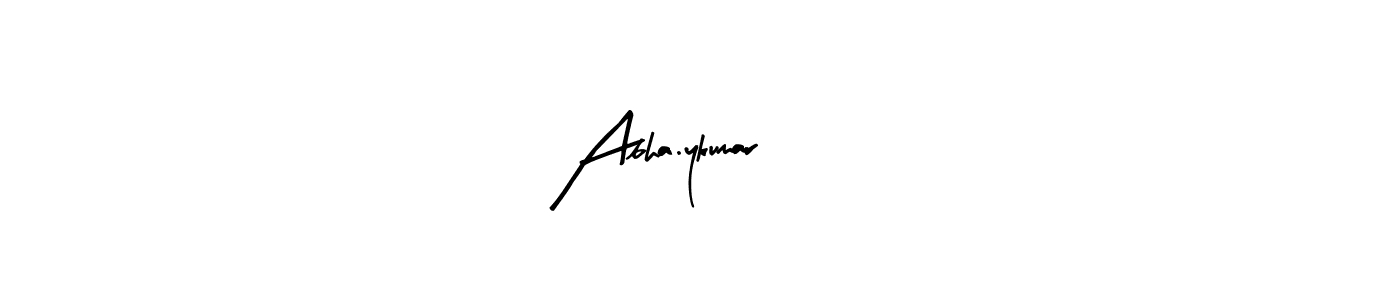 Design your own signature with our free online signature maker. With this signature software, you can create a handwritten (Arty Signature) signature for name Abha.ykumar144. Abha.ykumar144 signature style 8 images and pictures png