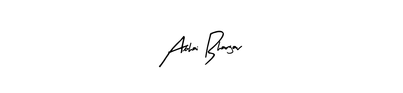 Design your own signature with our free online signature maker. With this signature software, you can create a handwritten (Arty Signature) signature for name Abhai Bhargav. Abhai Bhargav signature style 8 images and pictures png