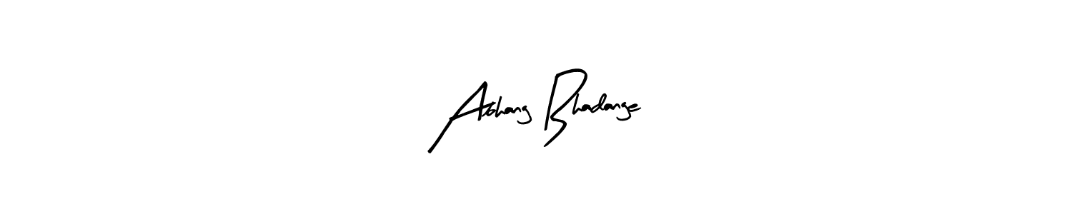 How to Draw Abhang Bhadange signature style? Arty Signature is a latest design signature styles for name Abhang Bhadange. Abhang Bhadange signature style 8 images and pictures png