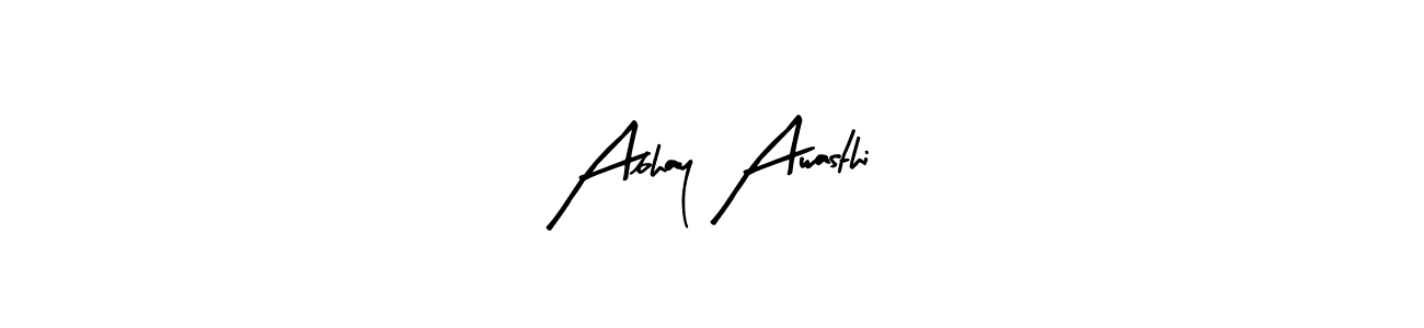 Make a beautiful signature design for name Abhay Awasthi. With this signature (Arty Signature) style, you can create a handwritten signature for free. Abhay Awasthi signature style 8 images and pictures png