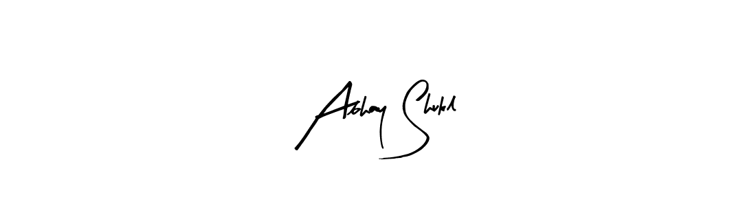 How to make Abhay Shukl name signature. Use Arty Signature style for creating short signs online. This is the latest handwritten sign. Abhay Shukl signature style 8 images and pictures png