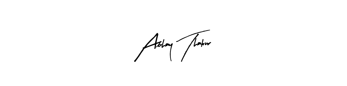 How to make Abhay Thakur name signature. Use Arty Signature style for creating short signs online. This is the latest handwritten sign. Abhay Thakur signature style 8 images and pictures png