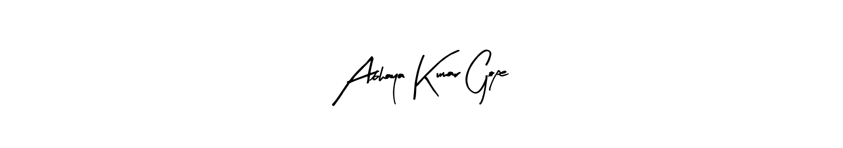 if you are searching for the best signature style for your name Abhaya Kumar Gope. so please give up your signature search. here we have designed multiple signature styles  using Arty Signature. Abhaya Kumar Gope signature style 8 images and pictures png
