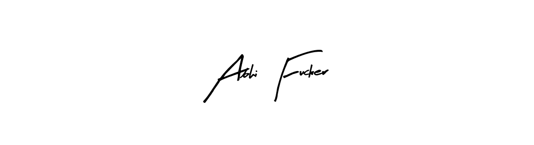 You should practise on your own different ways (Arty Signature) to write your name (Abhi Fucker) in signature. don't let someone else do it for you. Abhi Fucker signature style 8 images and pictures png
