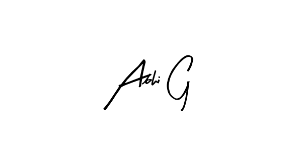 How to Draw Abhi G signature style? Arty Signature is a latest design signature styles for name Abhi G. Abhi G signature style 8 images and pictures png