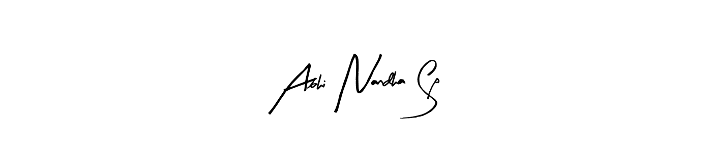 It looks lik you need a new signature style for name Abhi Nandha Sp. Design unique handwritten (Arty Signature) signature with our free signature maker in just a few clicks. Abhi Nandha Sp signature style 8 images and pictures png