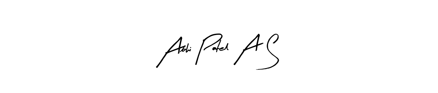 Abhi Patel A S stylish signature style. Best Handwritten Sign (Arty Signature) for my name. Handwritten Signature Collection Ideas for my name Abhi Patel A S. Abhi Patel A S signature style 8 images and pictures png