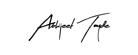 The best way (Arty Signature) to make a short signature is to pick only two or three words in your name. For converting this name Abhijeet Tayde. Abhijeet Tayde signature style 8 images and pictures png
