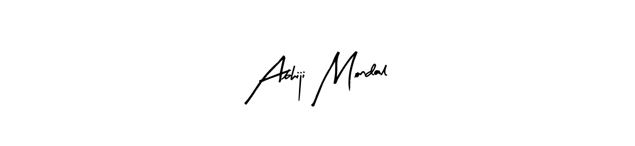 Make a beautiful signature design for name Abhiji Mondal. With this signature (Arty Signature) style, you can create a handwritten signature for free. Abhiji Mondal signature style 8 images and pictures png