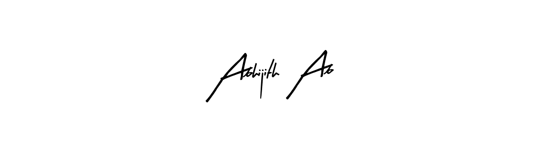 Arty Signature is a professional signature style that is perfect for those who want to add a touch of class to their signature. It is also a great choice for those who want to make their signature more unique. Get Abhijith Ab name to fancy signature for free. Abhijith Ab signature style 8 images and pictures png