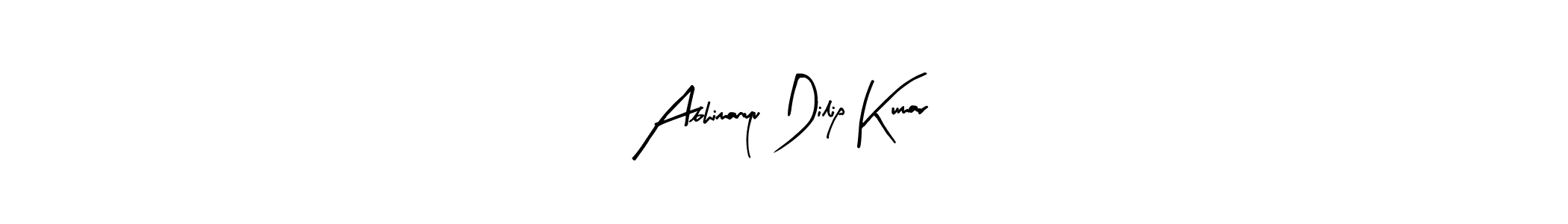 Create a beautiful signature design for name Abhimanyu Dilip Kumar. With this signature (Arty Signature) fonts, you can make a handwritten signature for free. Abhimanyu Dilip Kumar signature style 8 images and pictures png