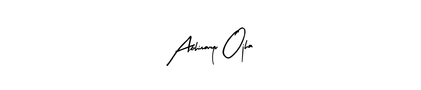 How to make Abhimanyu Ojha signature? Arty Signature is a professional autograph style. Create handwritten signature for Abhimanyu Ojha name. Abhimanyu Ojha signature style 8 images and pictures png