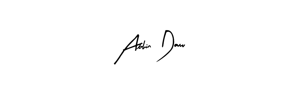 How to make Abhin Damu name signature. Use Arty Signature style for creating short signs online. This is the latest handwritten sign. Abhin Damu signature style 8 images and pictures png