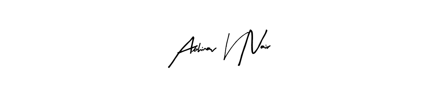 Abhinav V Nair stylish signature style. Best Handwritten Sign (Arty Signature) for my name. Handwritten Signature Collection Ideas for my name Abhinav V Nair. Abhinav V Nair signature style 8 images and pictures png