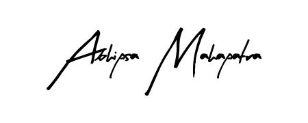 Create your official email sign-off with Abhipsa Mahapatra name in Arty Signature style. Crisp, clean, and perfectly legible across all screens. Abhipsa Mahapatra signature style 8 images and pictures png