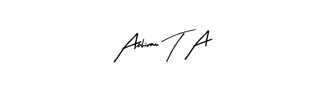 Best and Professional Signature Style for Abhiram T A. Arty Signature Best Signature Style Collection. Abhiram T A signature style 8 images and pictures png