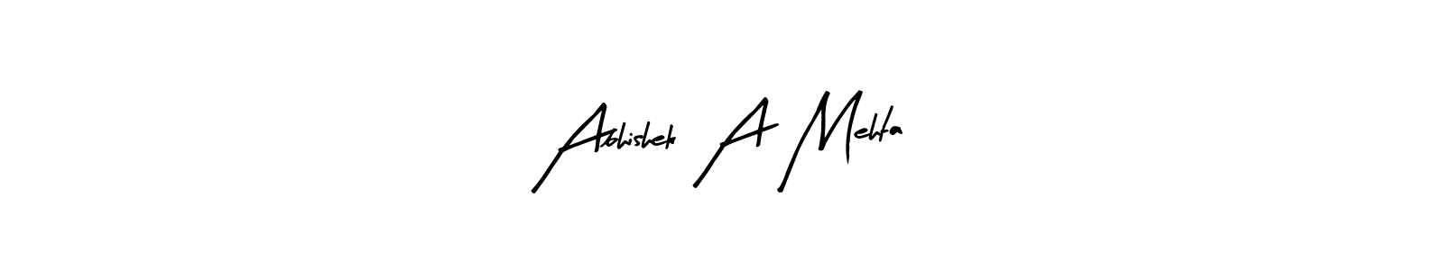 Design your own signature with our free online signature maker. With this signature software, you can create a handwritten (Arty Signature) signature for name Abhishek A Mehta. Abhishek A Mehta signature style 8 images and pictures png